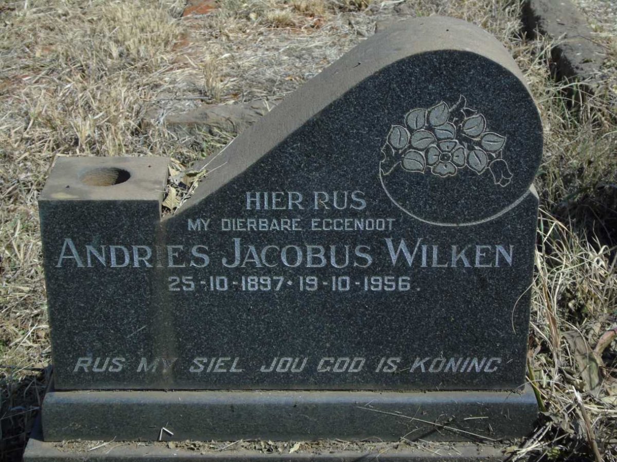 WILKEN Andries Jacobus 1897-1956 