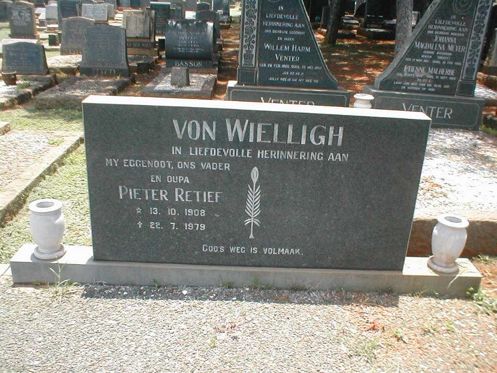 WIELLIGH Pieter Retief, von 1908-1979
