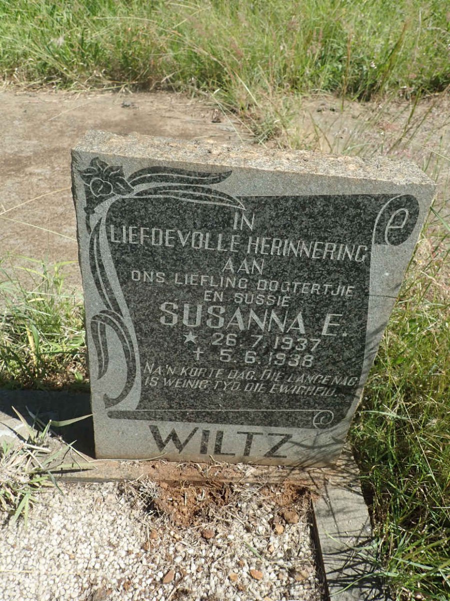 WILTZ Susanna E. 1937-1938