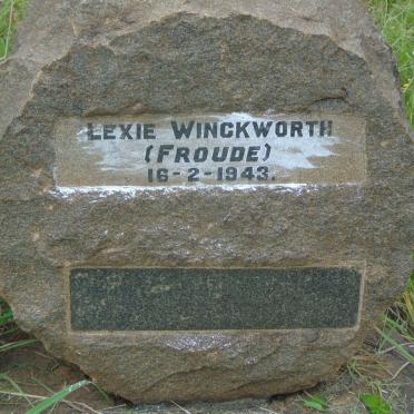 WINCKWORTH Lexie nee FROUDE -1943