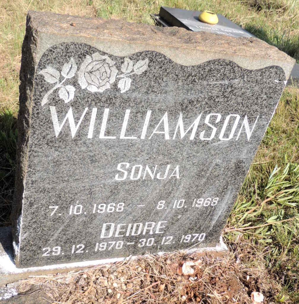 WILLIAMSON Sonja 1968-1968 :: WILLIAMSON Deidre 1970-1970