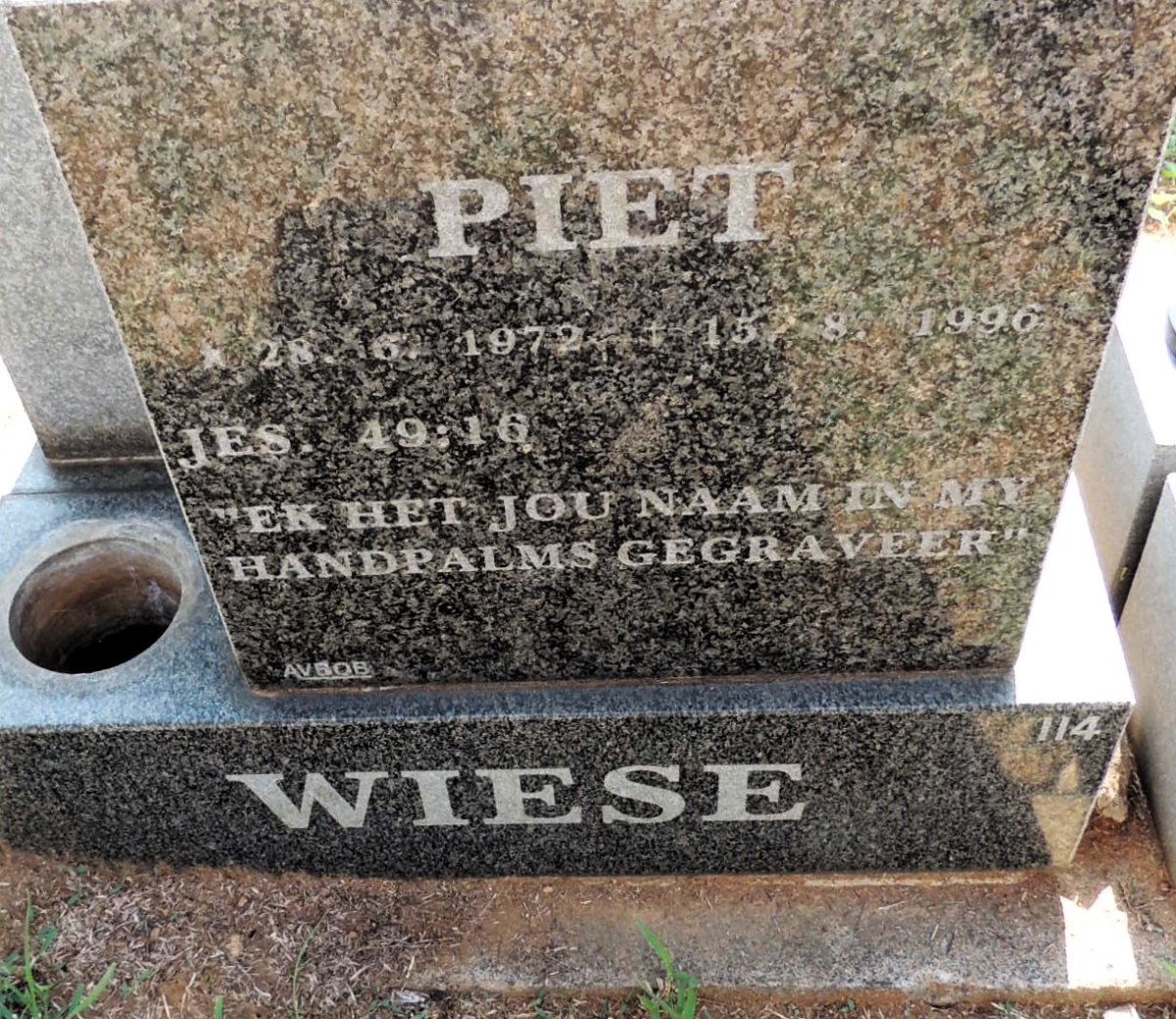 WIESE Piet 1972-1996