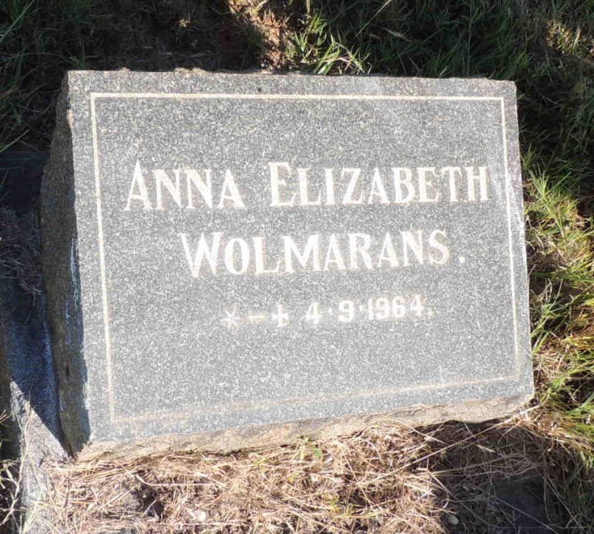 WOLMARANS Anna Elizabeth 1964-1964