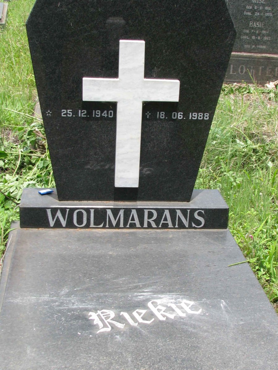 WOLMARANS Riekie 1940-1988