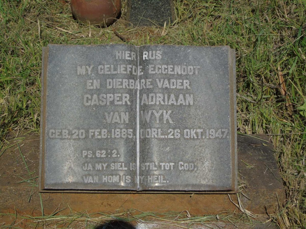WYK Casper Adriaan, van 1885-1947