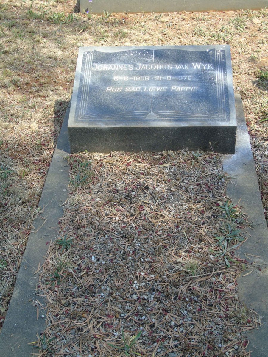 WYK Johannes Jacobus, van 1906-1970