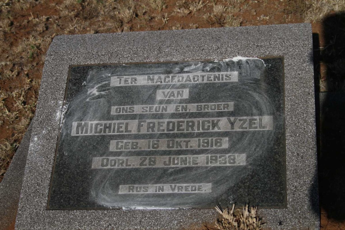 YZEL Michiel Frederick 1916-1938