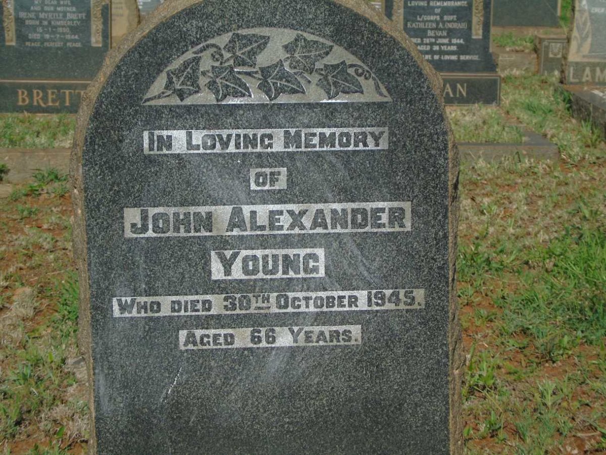 YOUNG John Alexander -1945