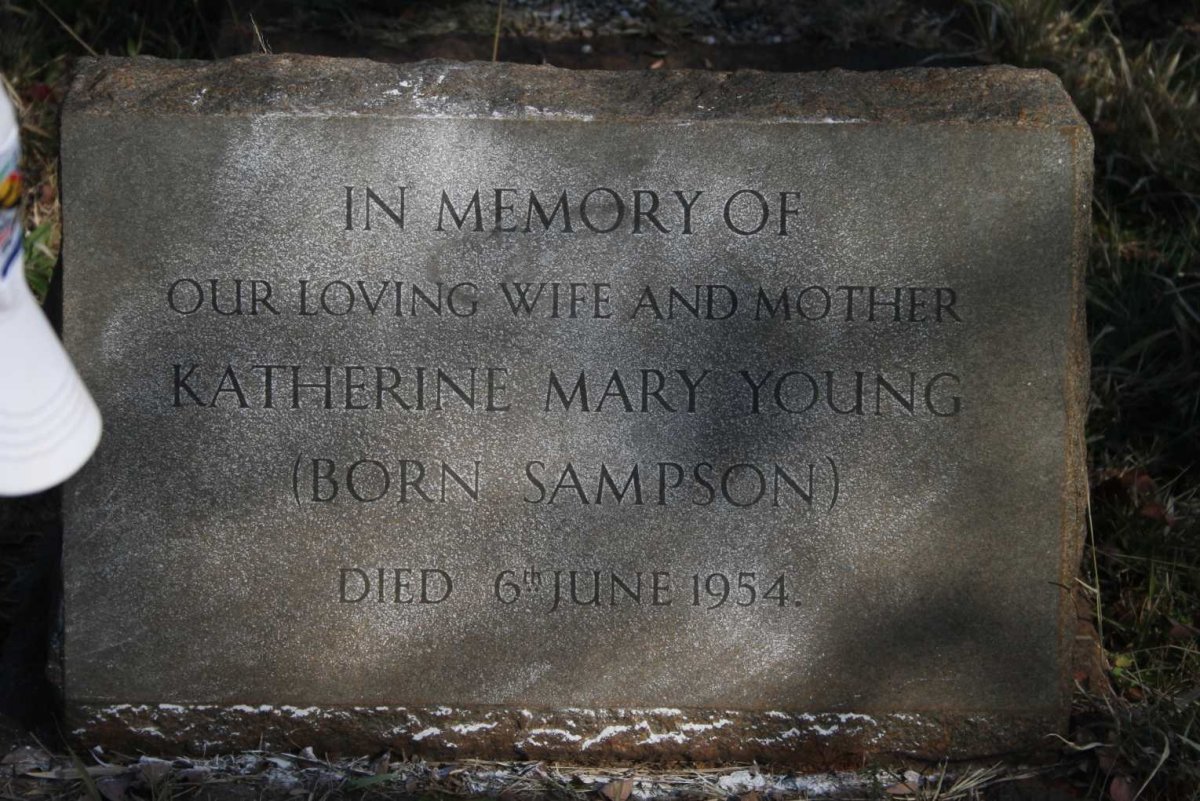 YOUNG Katherine Mary nee SAMPSON -1954