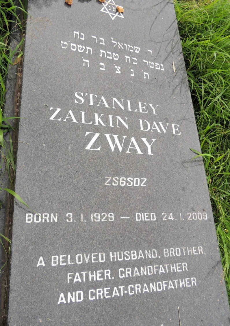 ZWAY Stanley Zalkin Dave 1929-2009