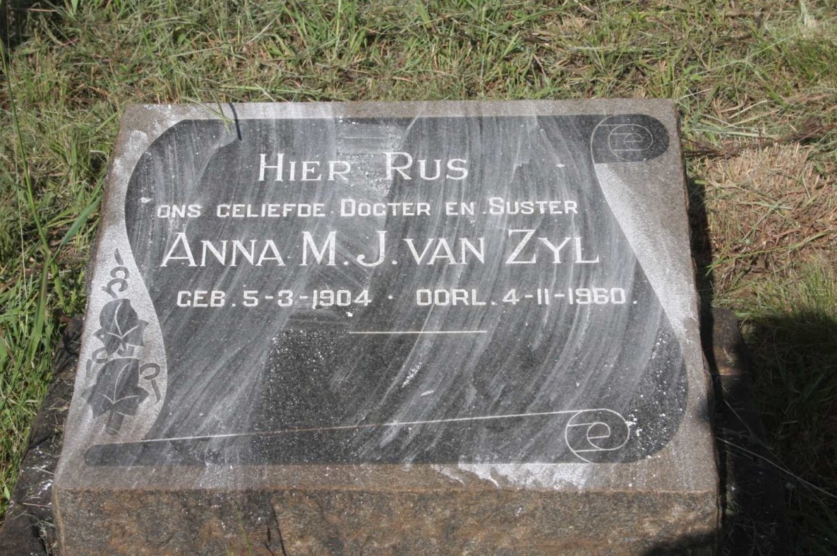 ZYL Anna M.J., van 1904-1960