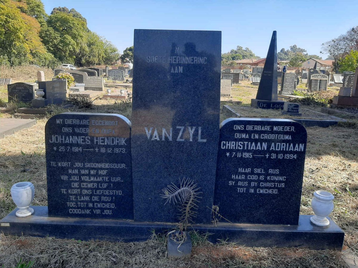 ZYL Johannes Hendrik, van 1914-1973 &amp; Christiaan Adriaan 1915-1994