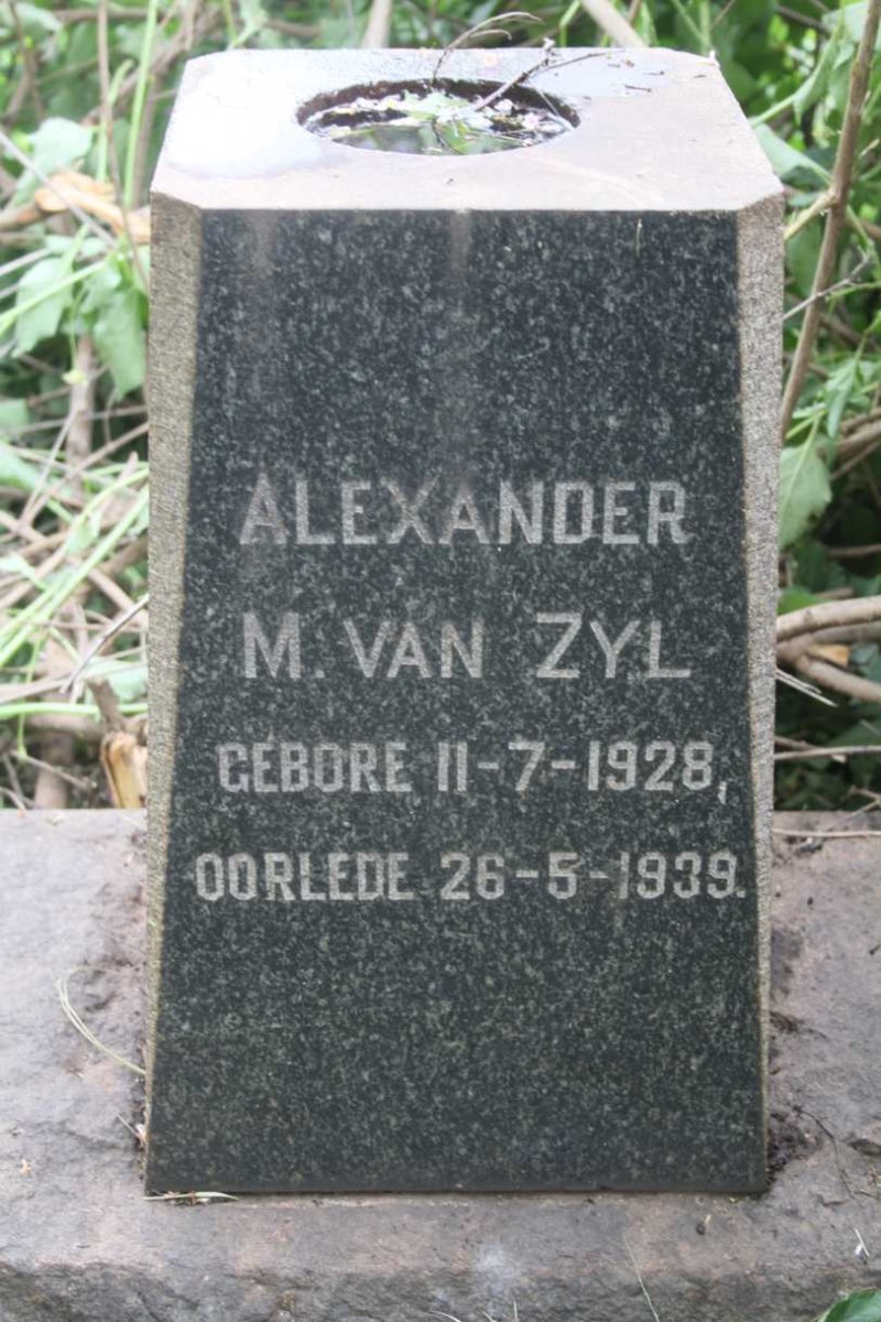 ZYL Alexander M., van 1928-1939