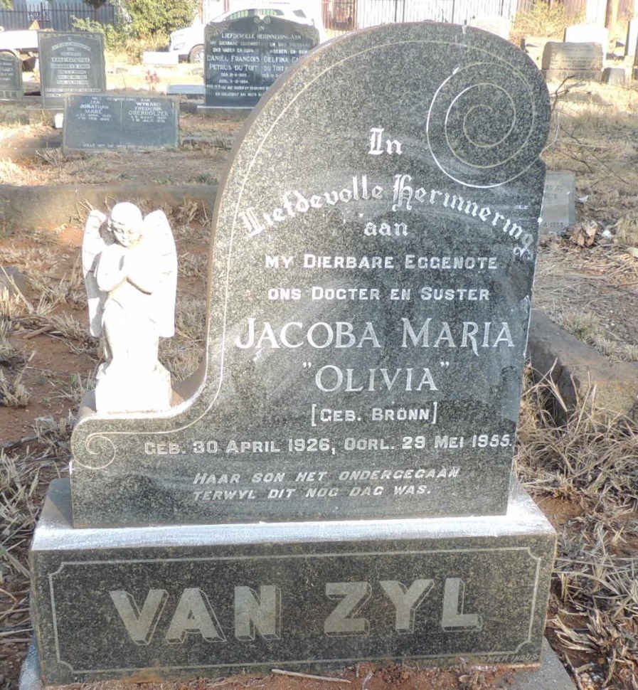 ZYL Jacoba Maria, van nee BROWN 1926-1955
