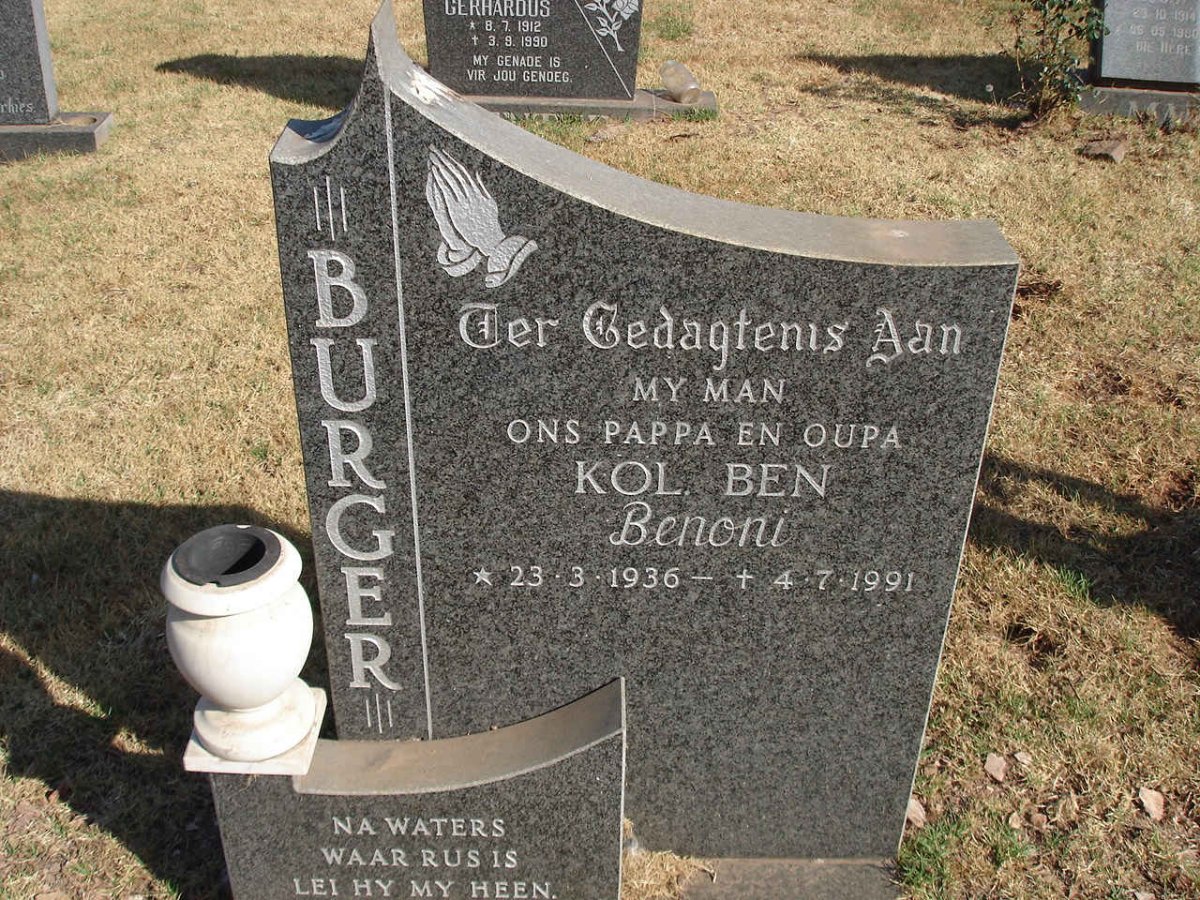BURGER Ben 1936-1991