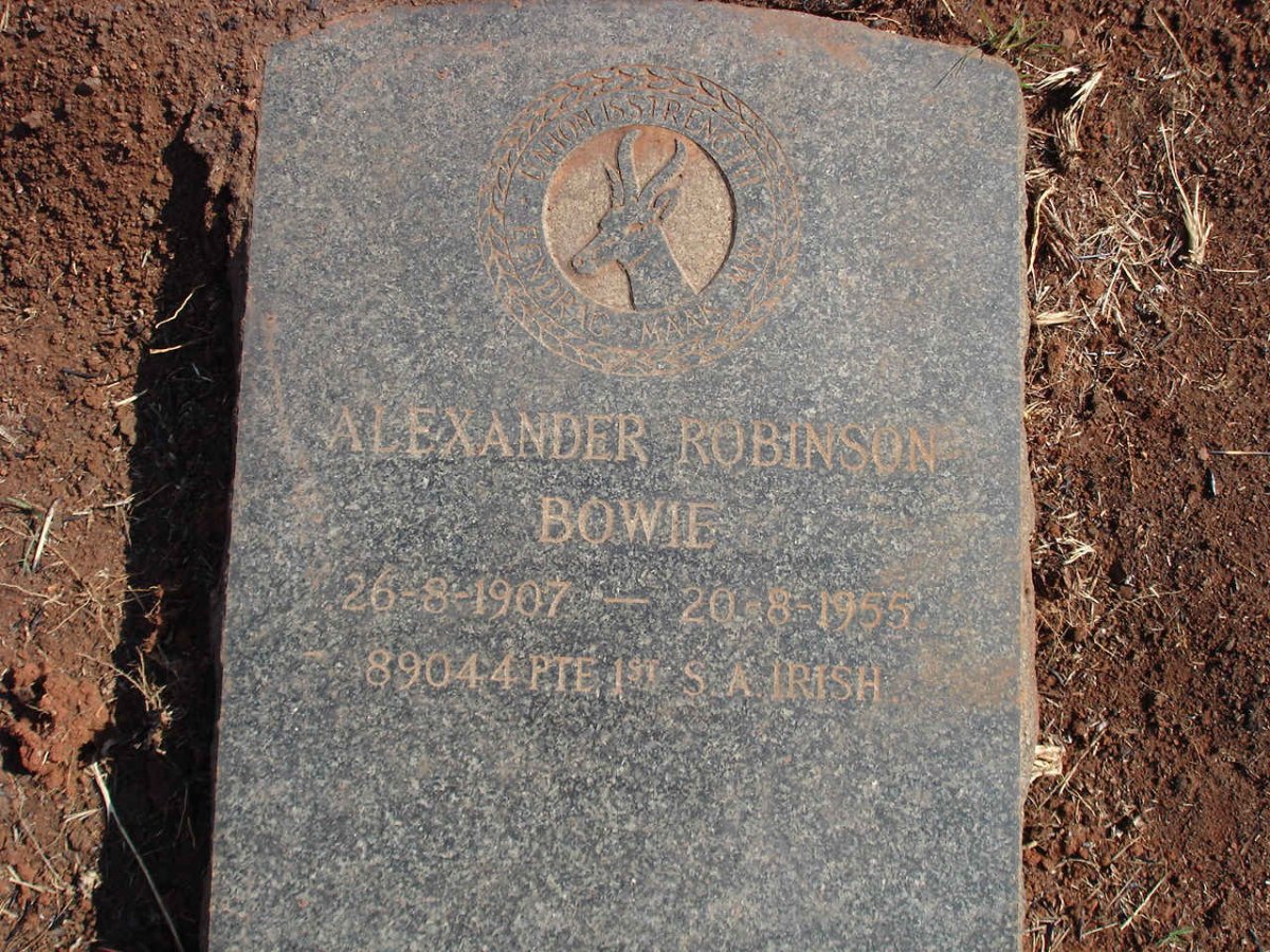 BOWIE Alexander Robinson 1907-1955