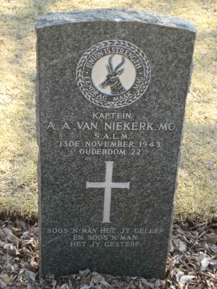NIEKERK A.A., van -1943