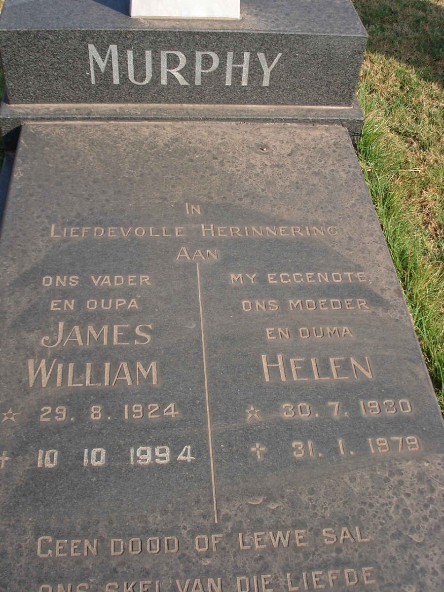 MURPHY James William 1924-1994 &amp; Helen 1930-1979