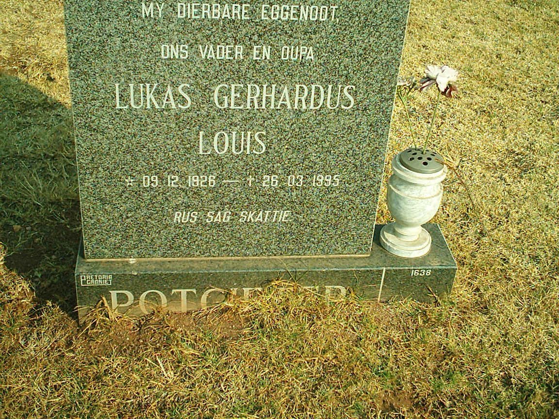 POTGIETER Lukas Gerhardus Louis 1926-1995