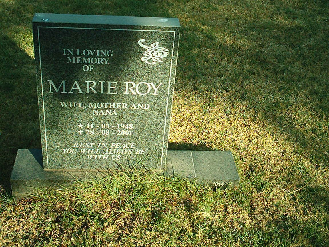 ROY Marie 1948-2001