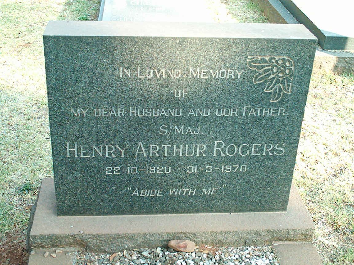 ROGERS Henry Arthur 1920-1970