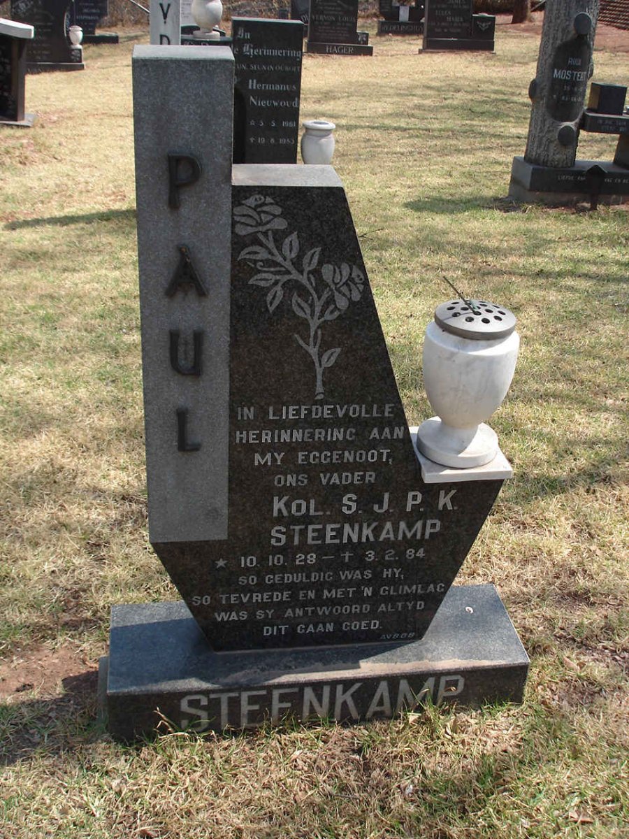STEENKAMP S.J.P.K. 1928-1984
