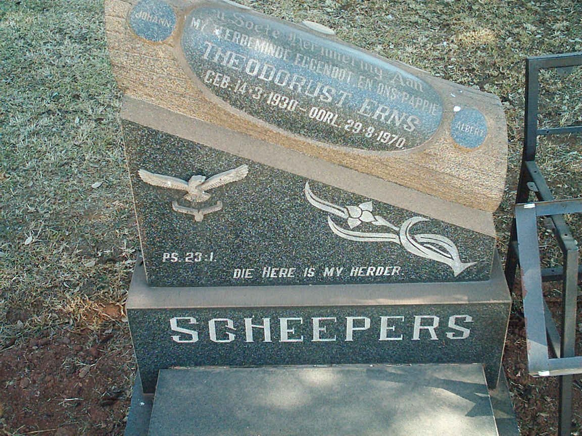 SCHEEPERS Theodorus Erns 1930-1970