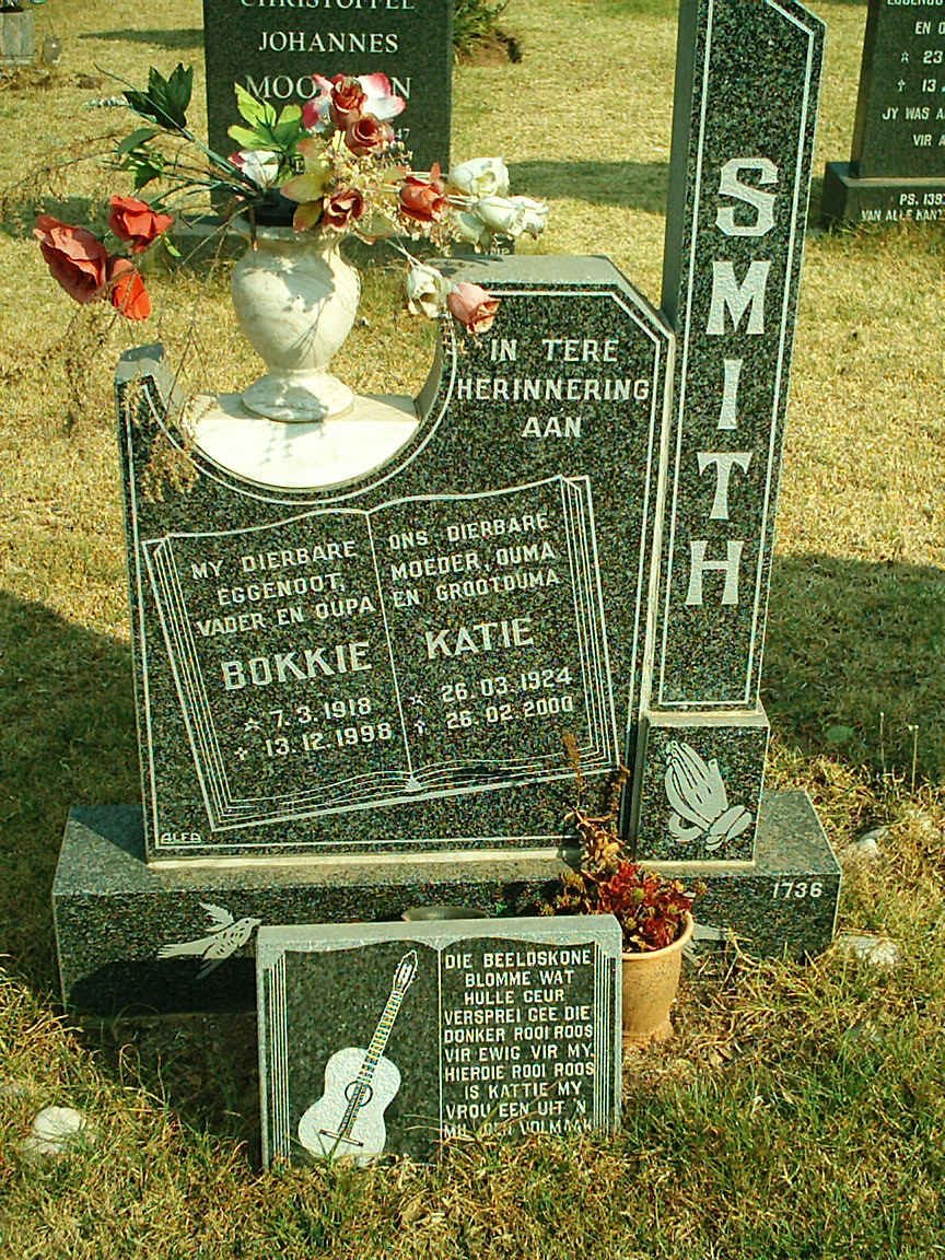 SMITH Bokkie 1918-1998 &amp; Katie 1924-2000