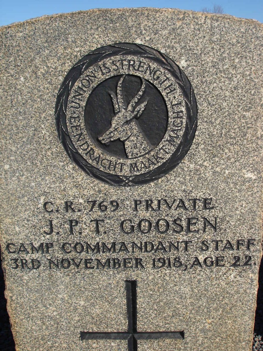 GOOSEN J.P.T. -1918