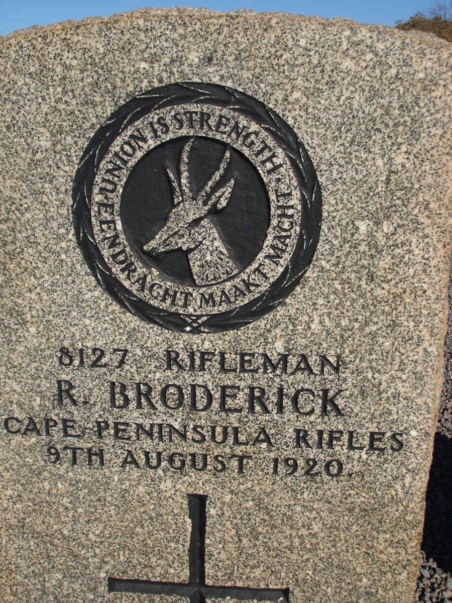 BRODERICK R. -1920