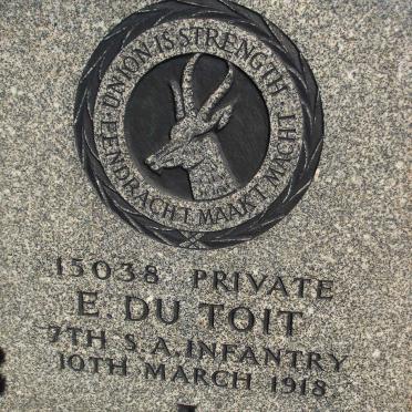 TOIT E., du -1918