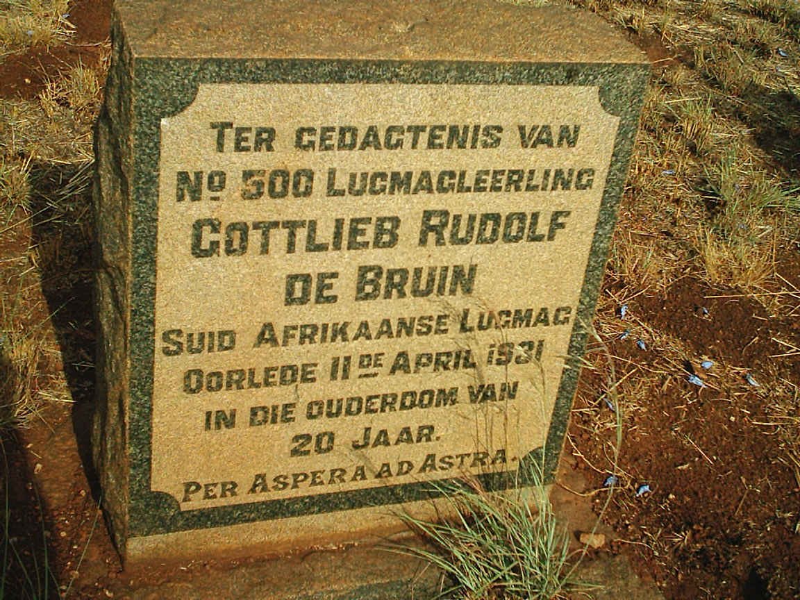 BRUIN Gottlieb Rudolf, de -1931