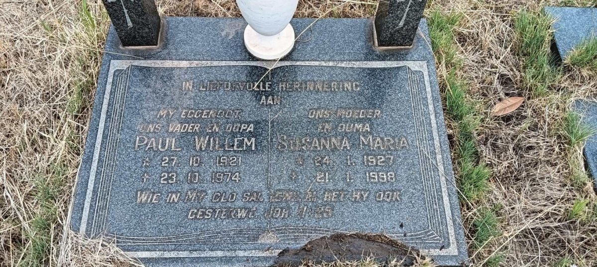 ? Paul Willem 1921-1974 & Susanna Maria 1927-1998