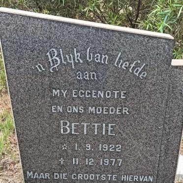 ? Bettie 1922-1977