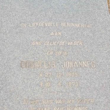 ? Cornelis Johannes 1885-1973