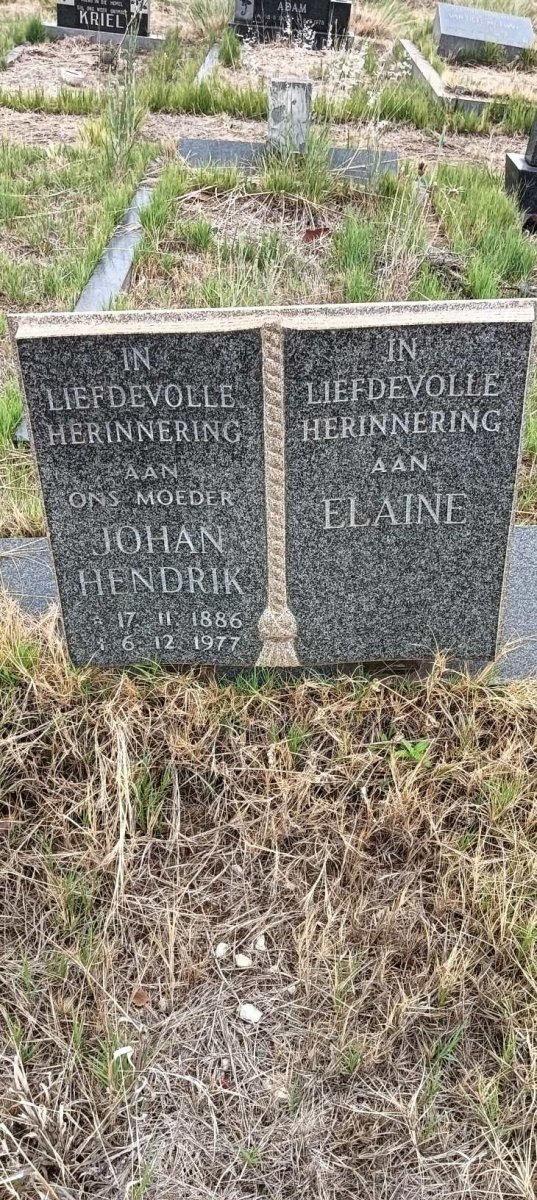 ? Johan Hendrik 1886-1977 :: ? Elaine