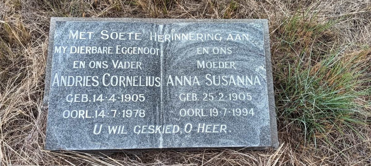 ? Andries Cornelius 1905-1978 & Anna Susanna 1905-1994