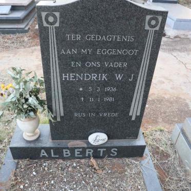 ALBERTS Hendrik W.J. 1936-1981