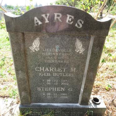 AYERS Charlet M. nee BUTLER 1971-2002 :: AYERS Stephen G. 1991-2002