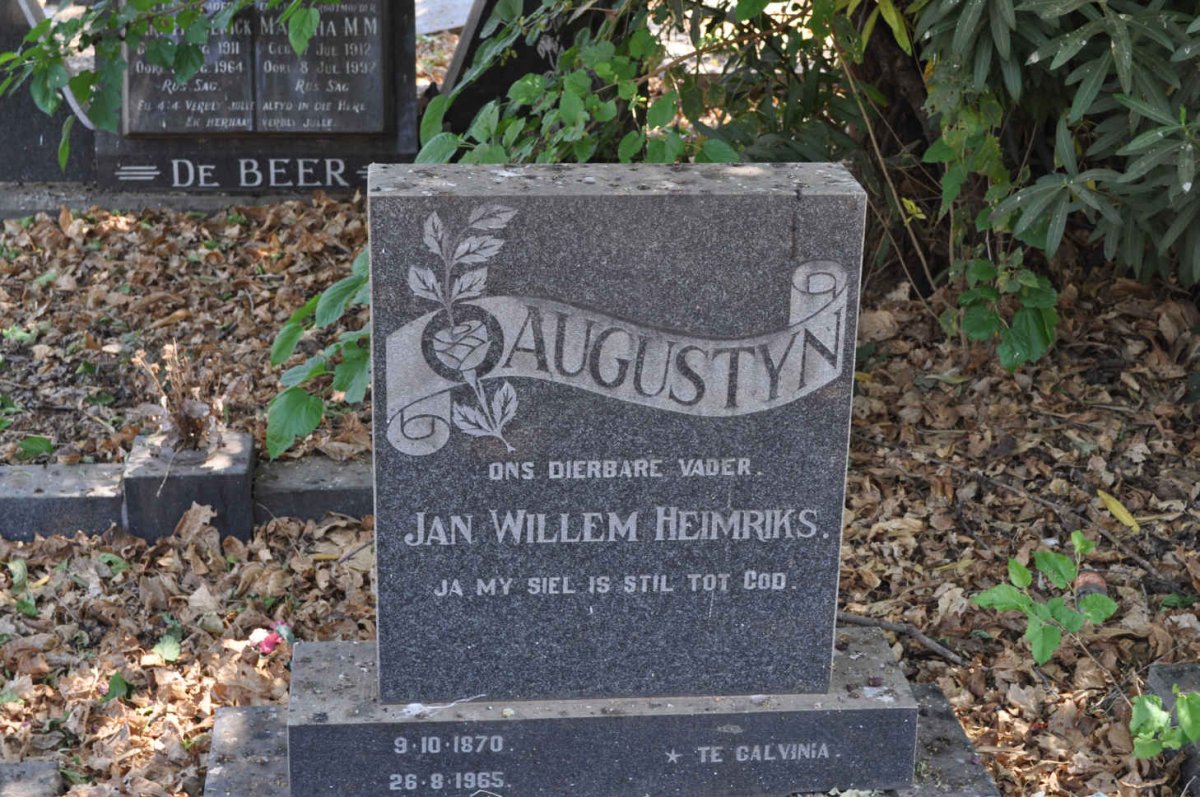 AUGUSTYN Jan Willem Heimriks 1870-1965