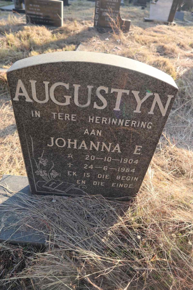 AUGUSTYN Johanna E. 1904-1984