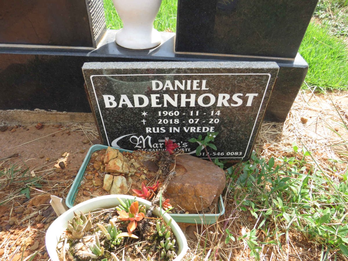 BADENHORST Daniel 1960-2018