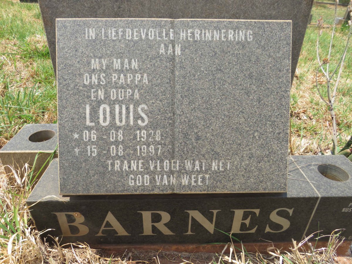 BARNES Louis 1928-1997