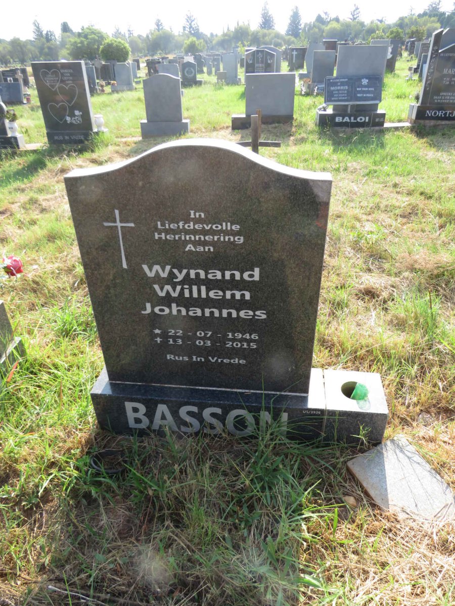 BASSON Wynand Willem Johannes 1946-2015