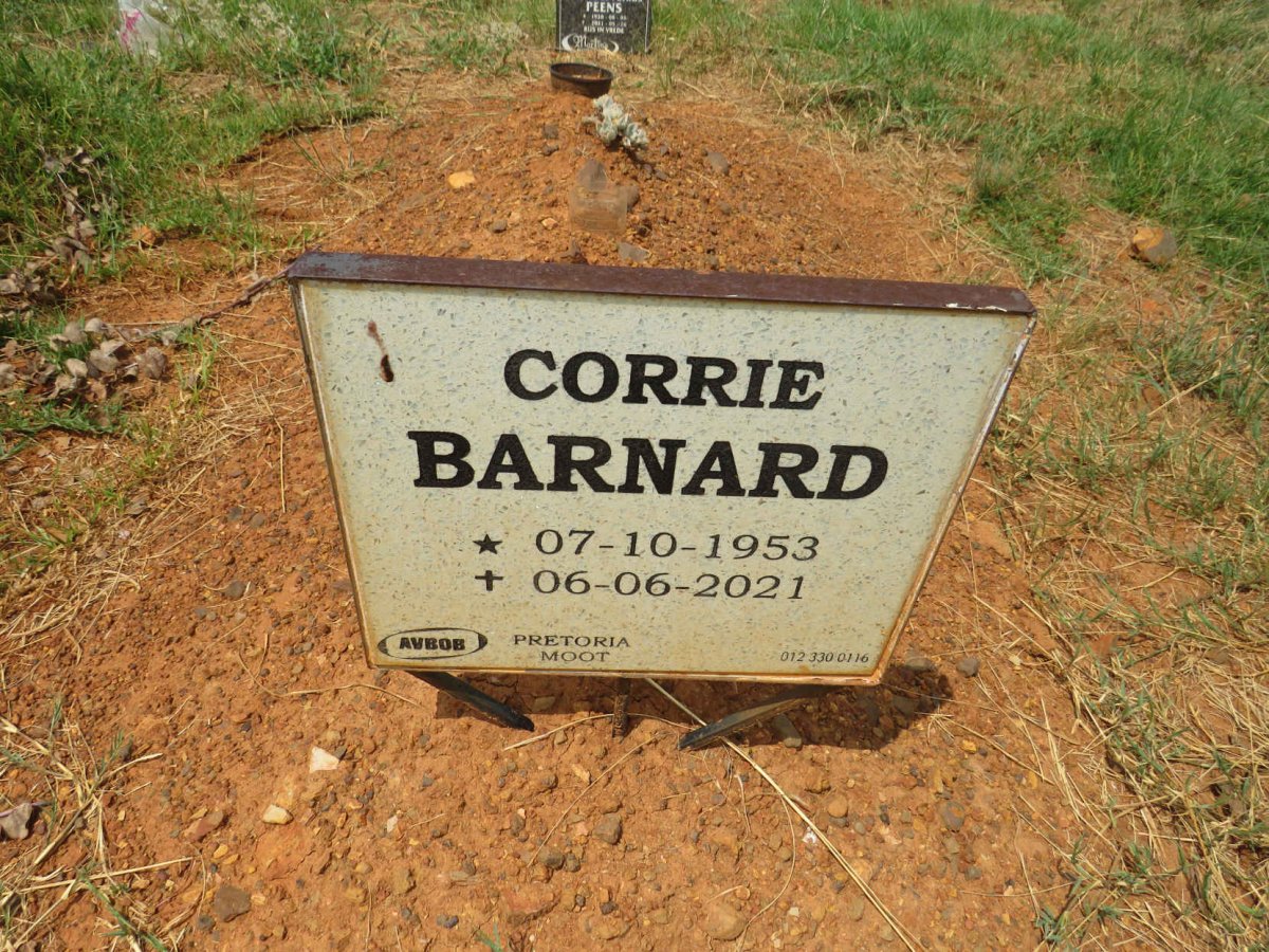 BARNARD Corrie 1953-2021