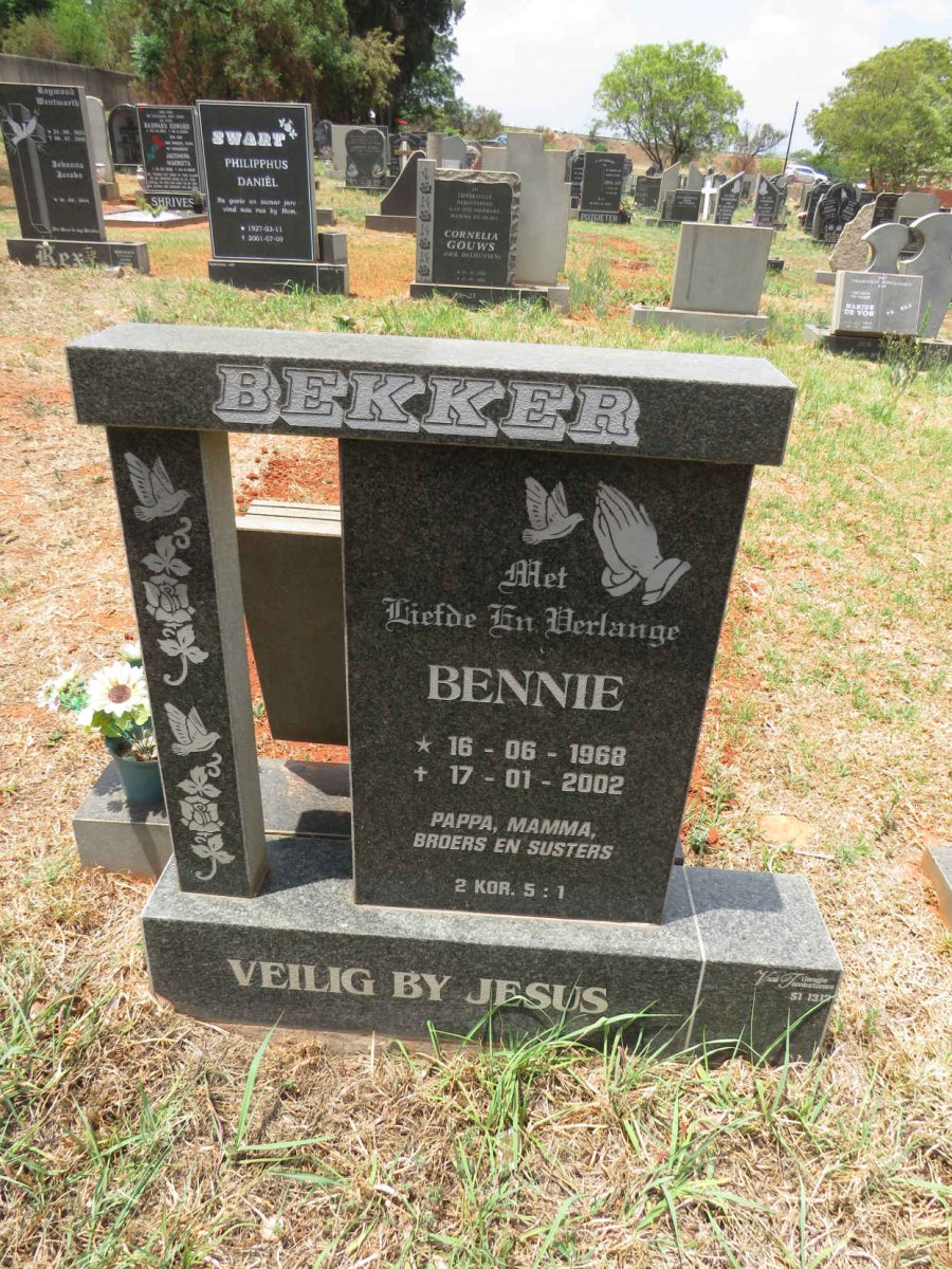 BEKKER Bennie 1968-2002
