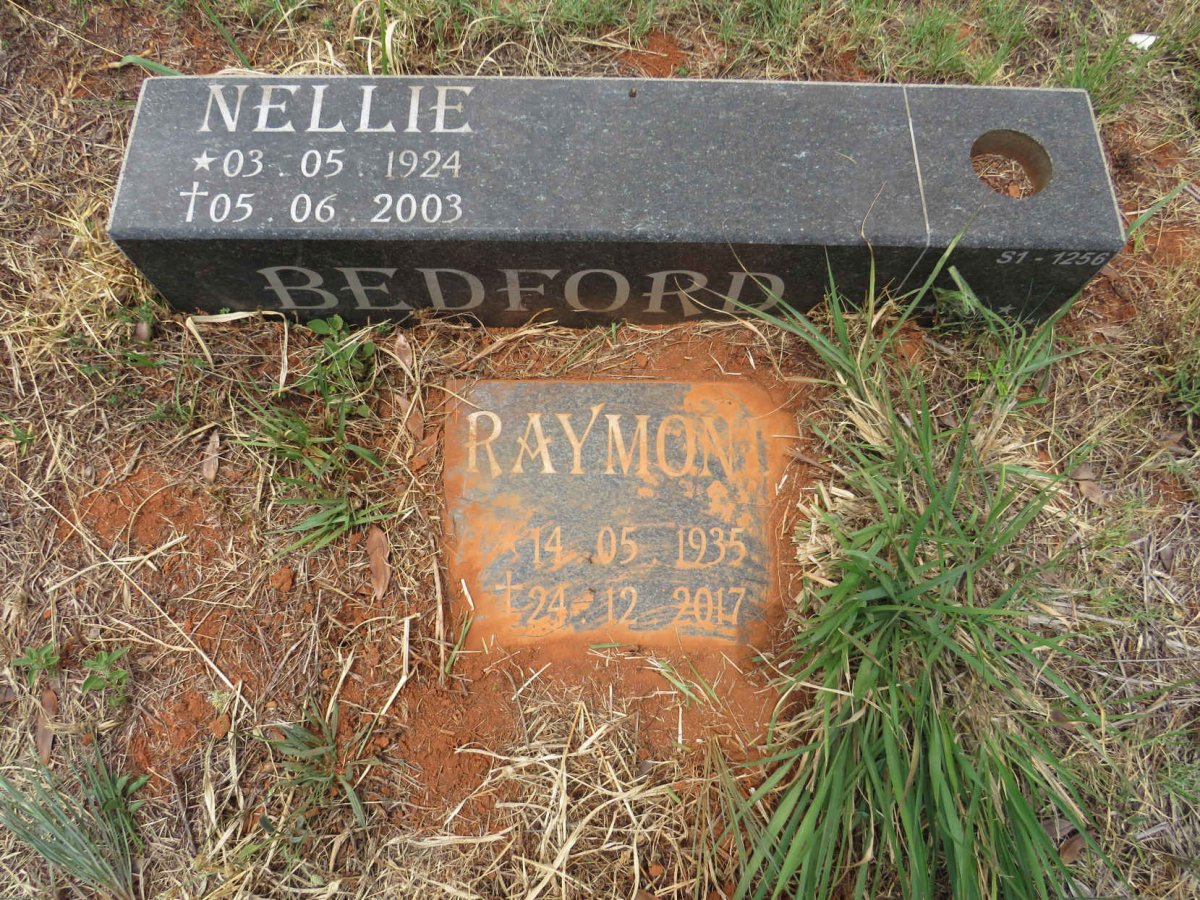 BEDFORD Nellie 1924-2003 :: BEDFORD Raymond 1935-2017