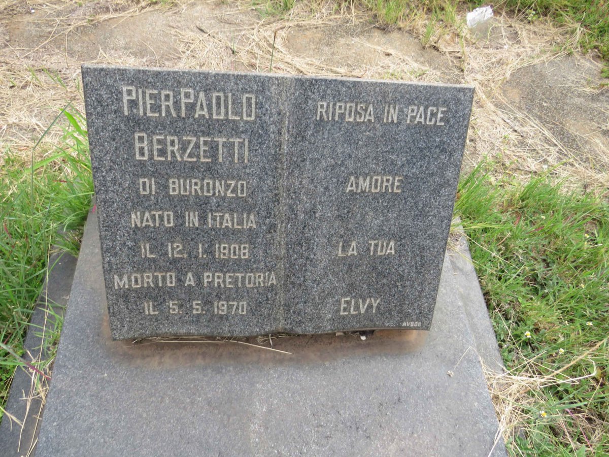 BERZETTI Pier Paolo 1908-1970