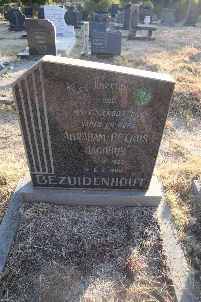 BEZUIDENHOUT Abraham Petrus Jacobus 1925-1984