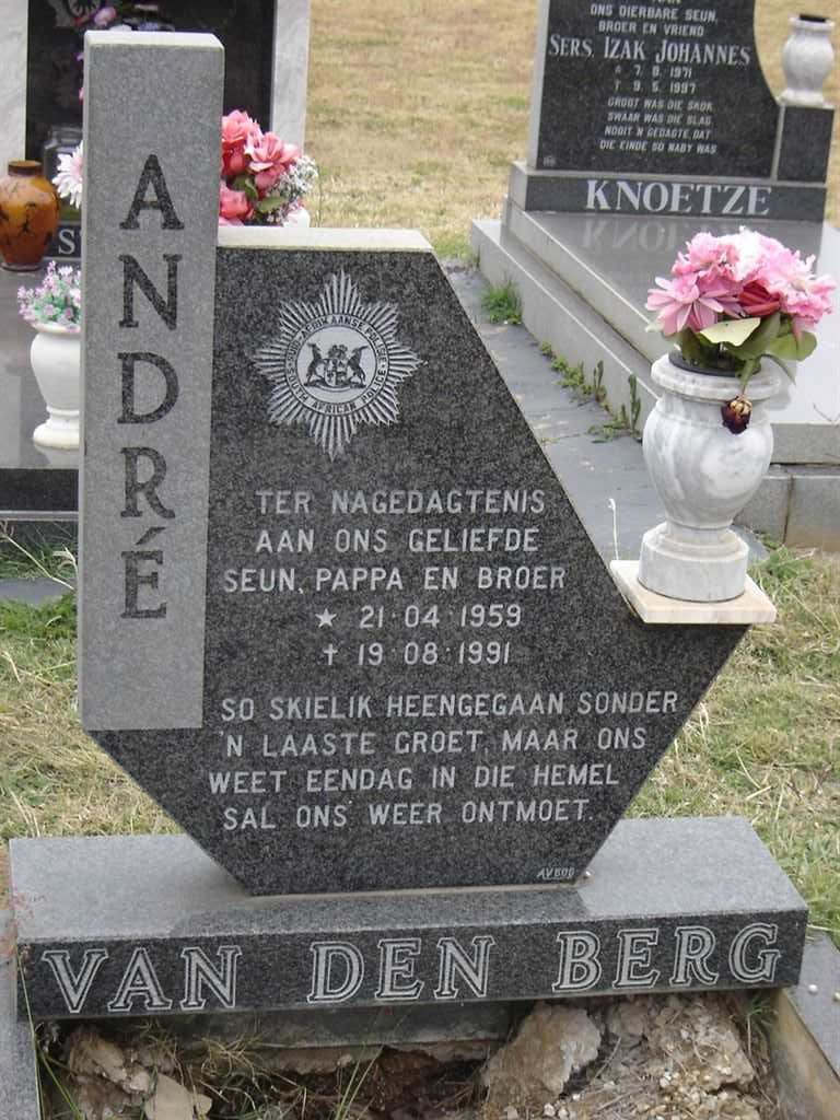 BERG Andre, van den 1959-1991